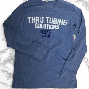 Vintage blue long sleeve shirt